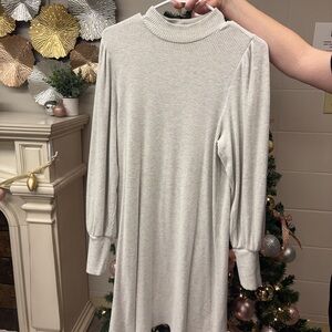 Falls Creek Cream Long Sleeve Dress